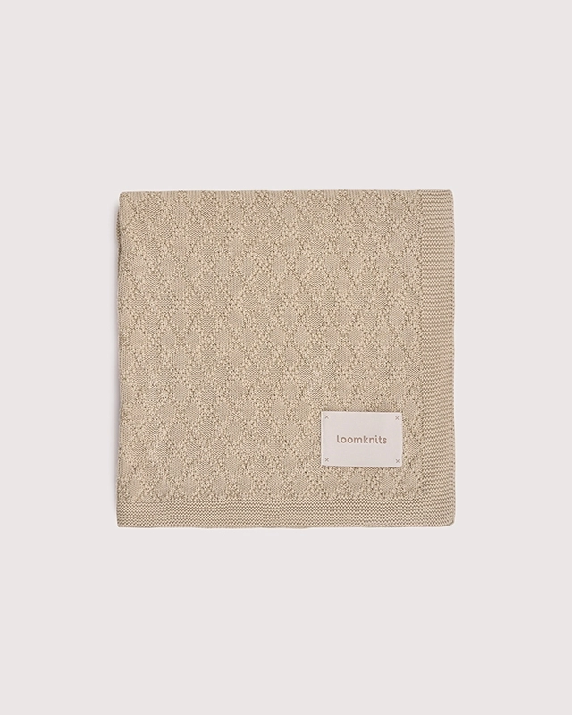 Плед детский LoomKnits Бежевый 80х120 см