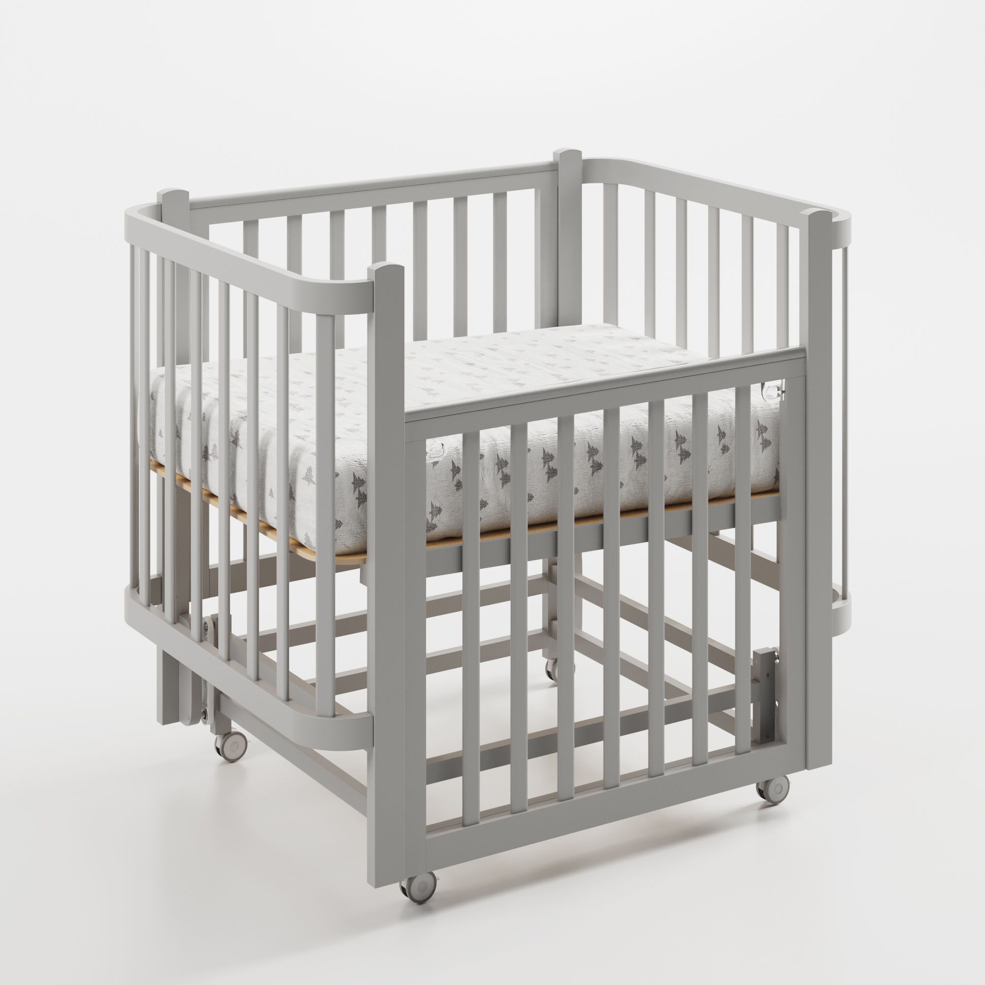 Кроватка детская ANTEMI Terra Light New с маятником 100х70