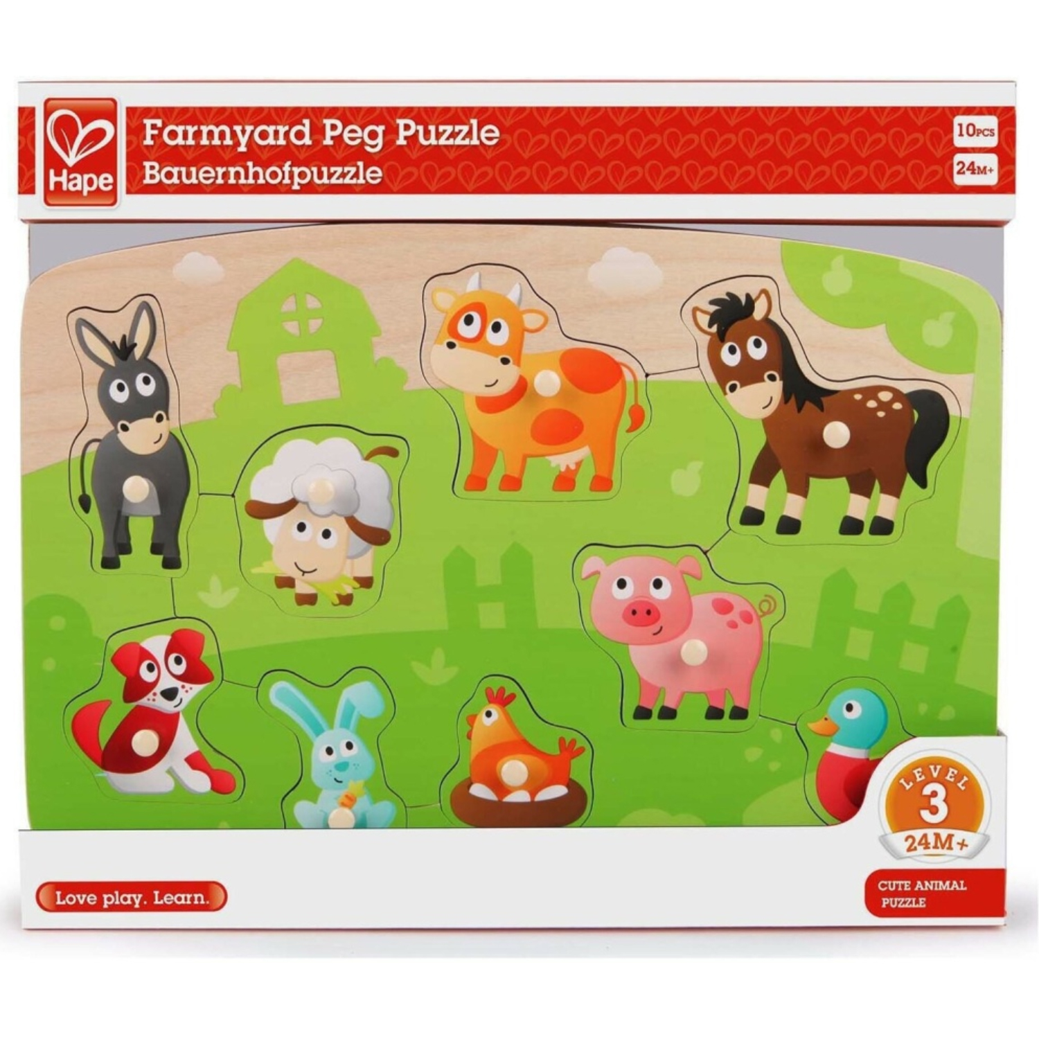Вкладыши Hape «Ферма» E1408_HP