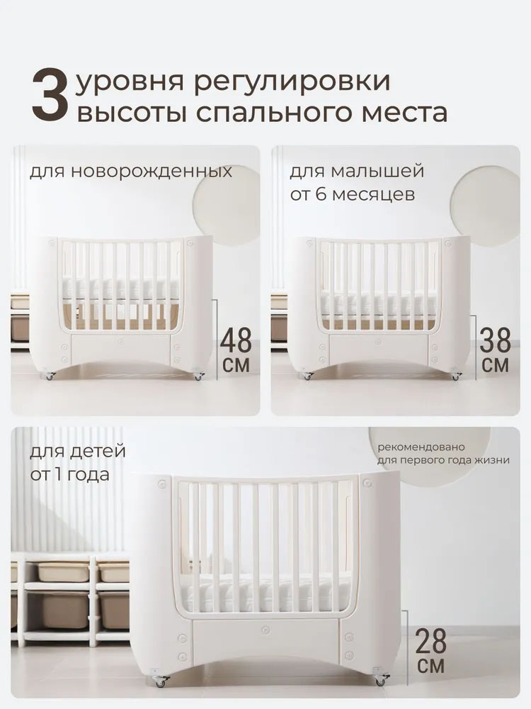 Кроватка детская UNIX Kids 120*60 Premium с матрацем