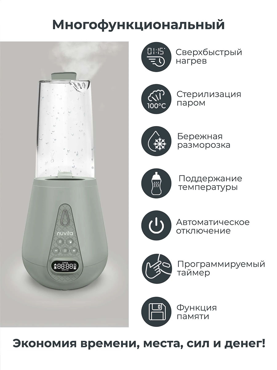 Подогреватель-стерилизатор Nuvita электрический для бутылочек 1170 NU-ALSC0029