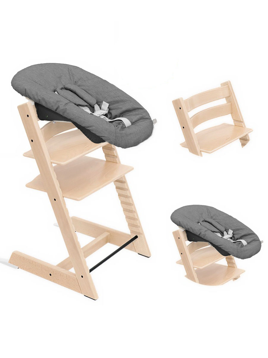 Стульчик растущий для новорожденных Stokke Tripp Trapp бук с сиденьем Newborn