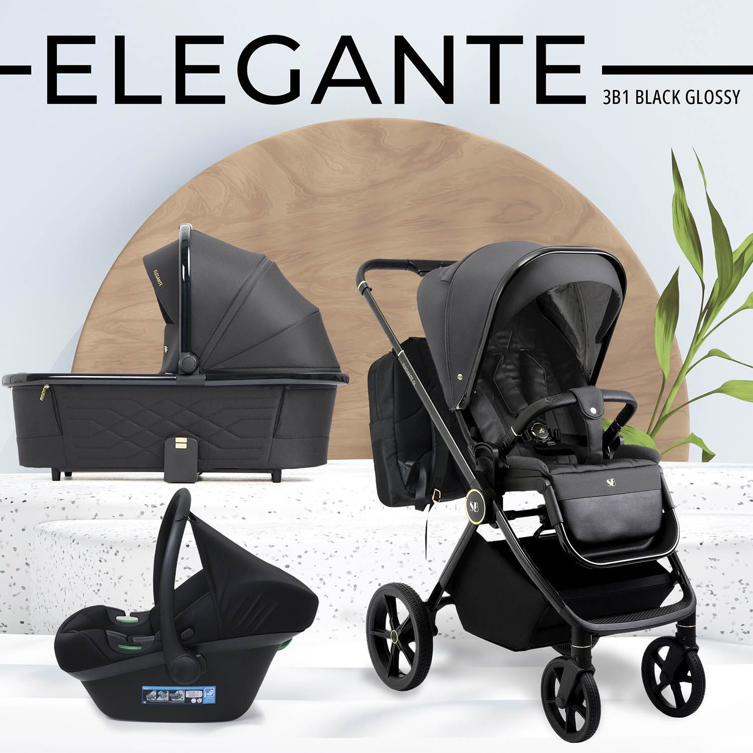 Коляска 3 в 1 Sweet Baby Elegante GL