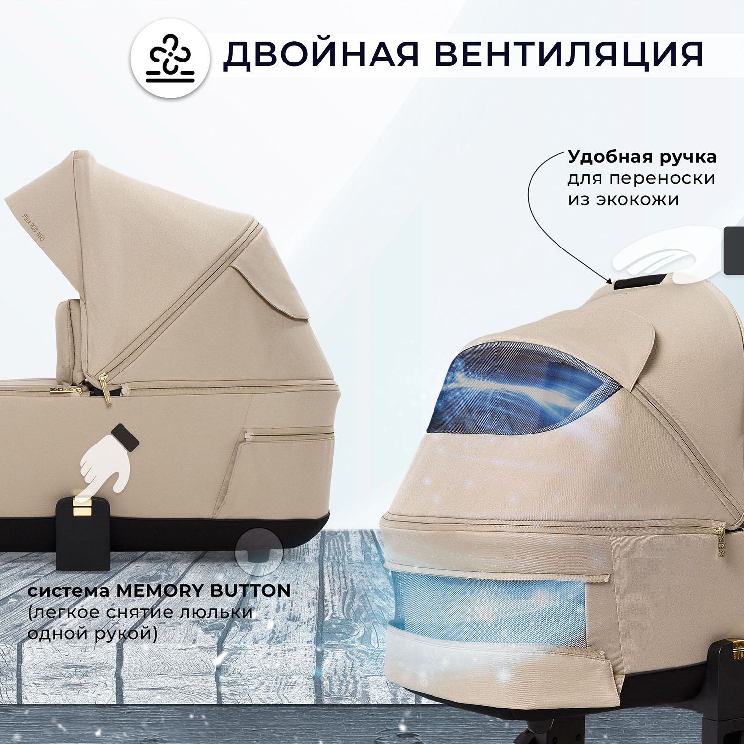 Коляска 3 в 1 Sweet Baby Stella Plus Neo