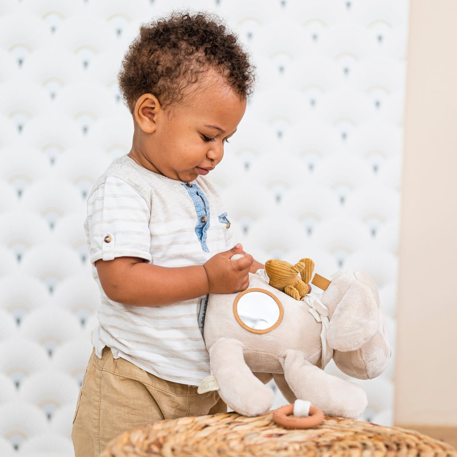 Игрушка мягкая Nattou Soft toy Charlie Собачка Activity 388429