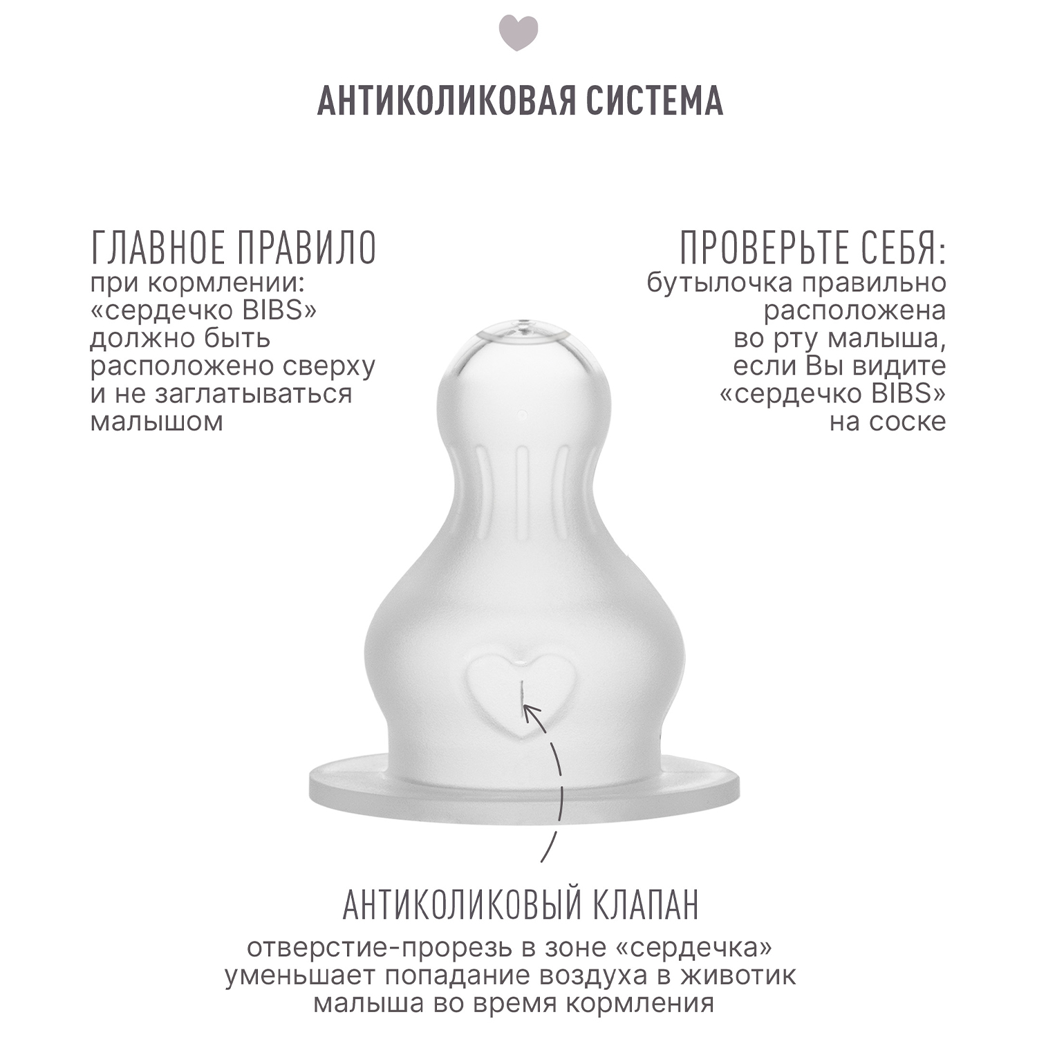 Соска BIBS силиконовая для бутылочки для каш и смесей - 2 шт