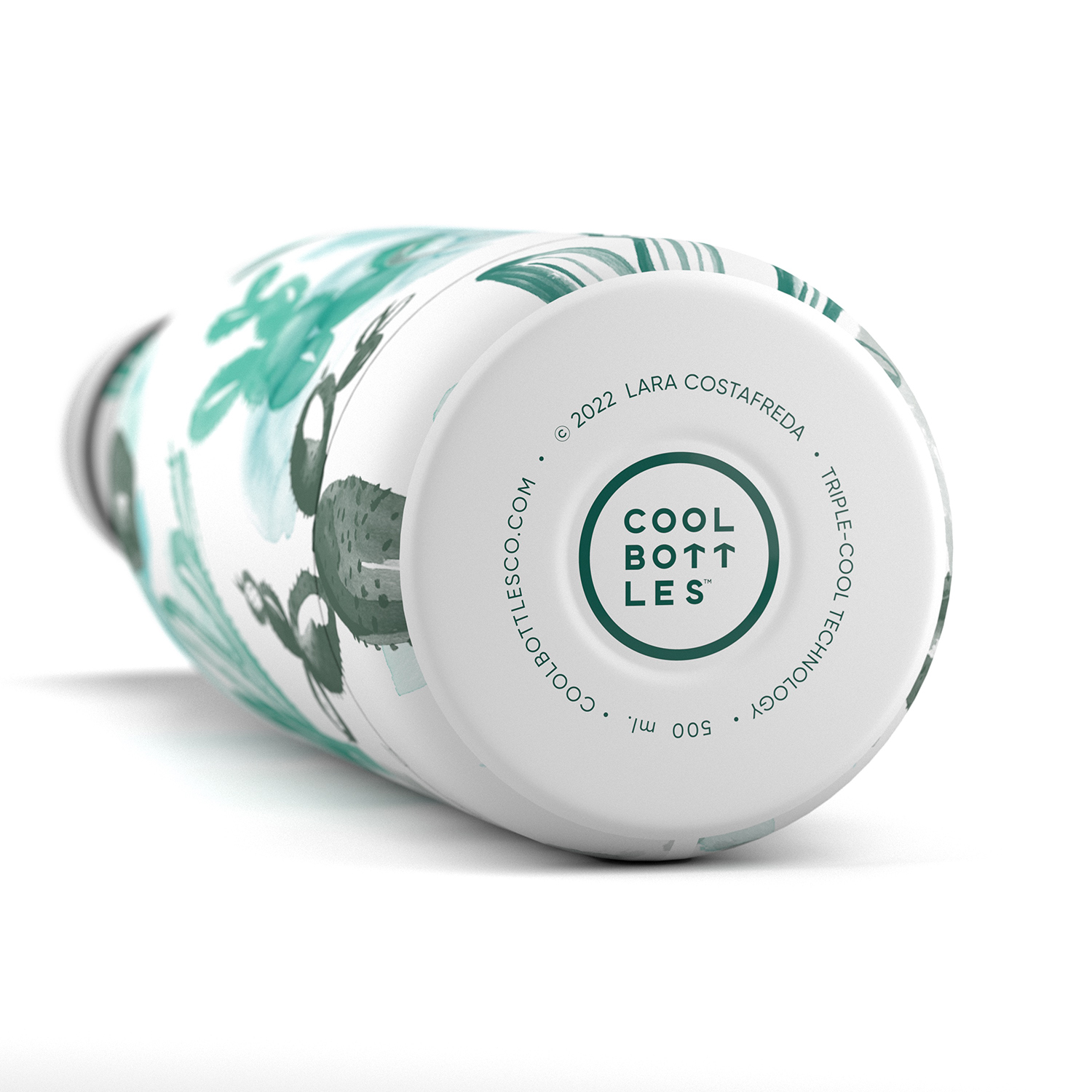 Термос-термобутылка Cool Bottles Lara Costrafreda Watercolor Cactus 500 мл