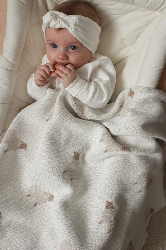 Плед детский 80х120 см LoomKnits Animal Sheeps