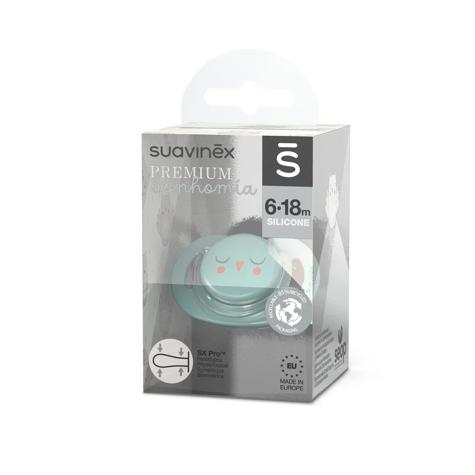 Соска-пустышка Suavinex SX Pro 6–18 мес PHYSIOLOGICAL силикон