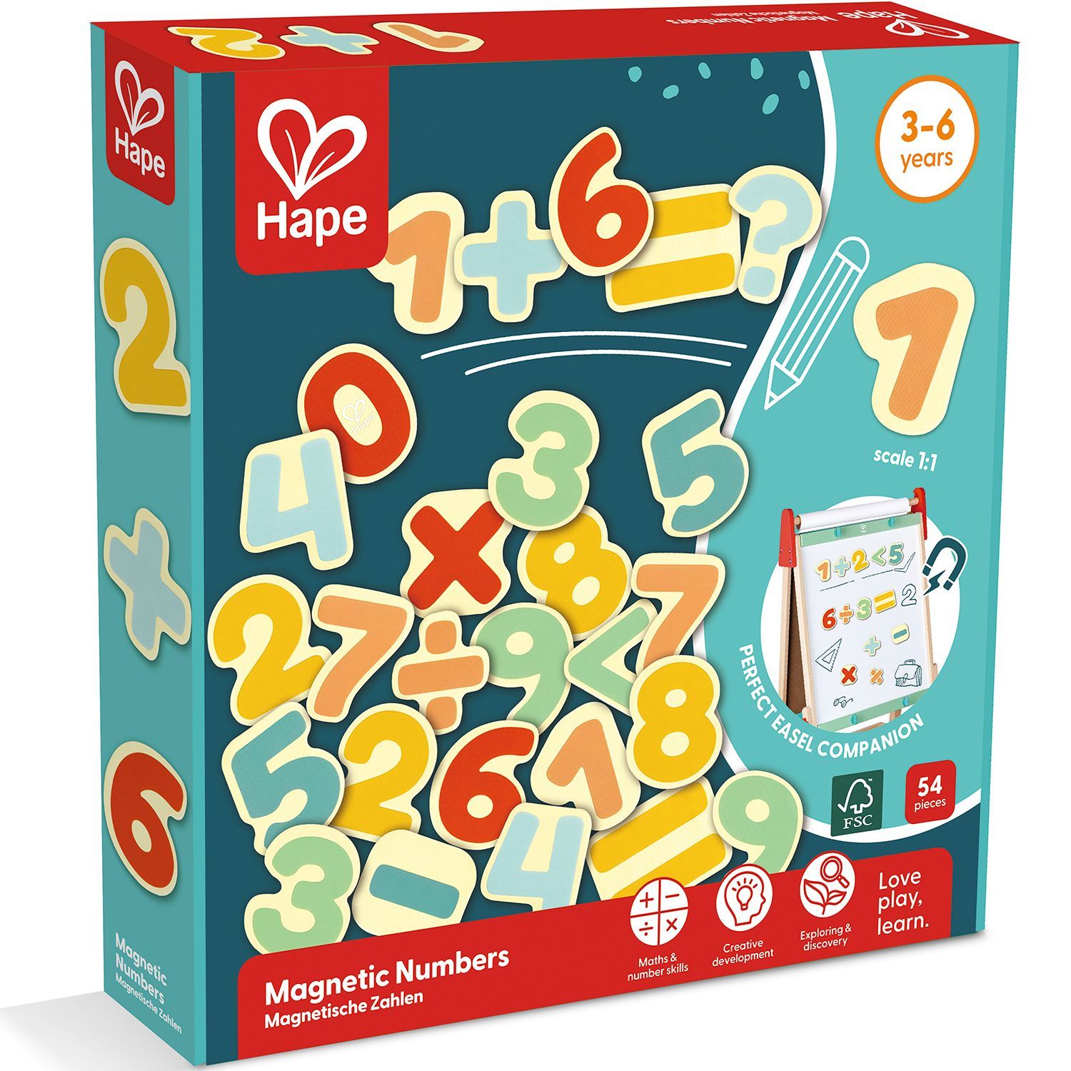 Набор деревянных магнитных цифр Hape «Учимся считать»