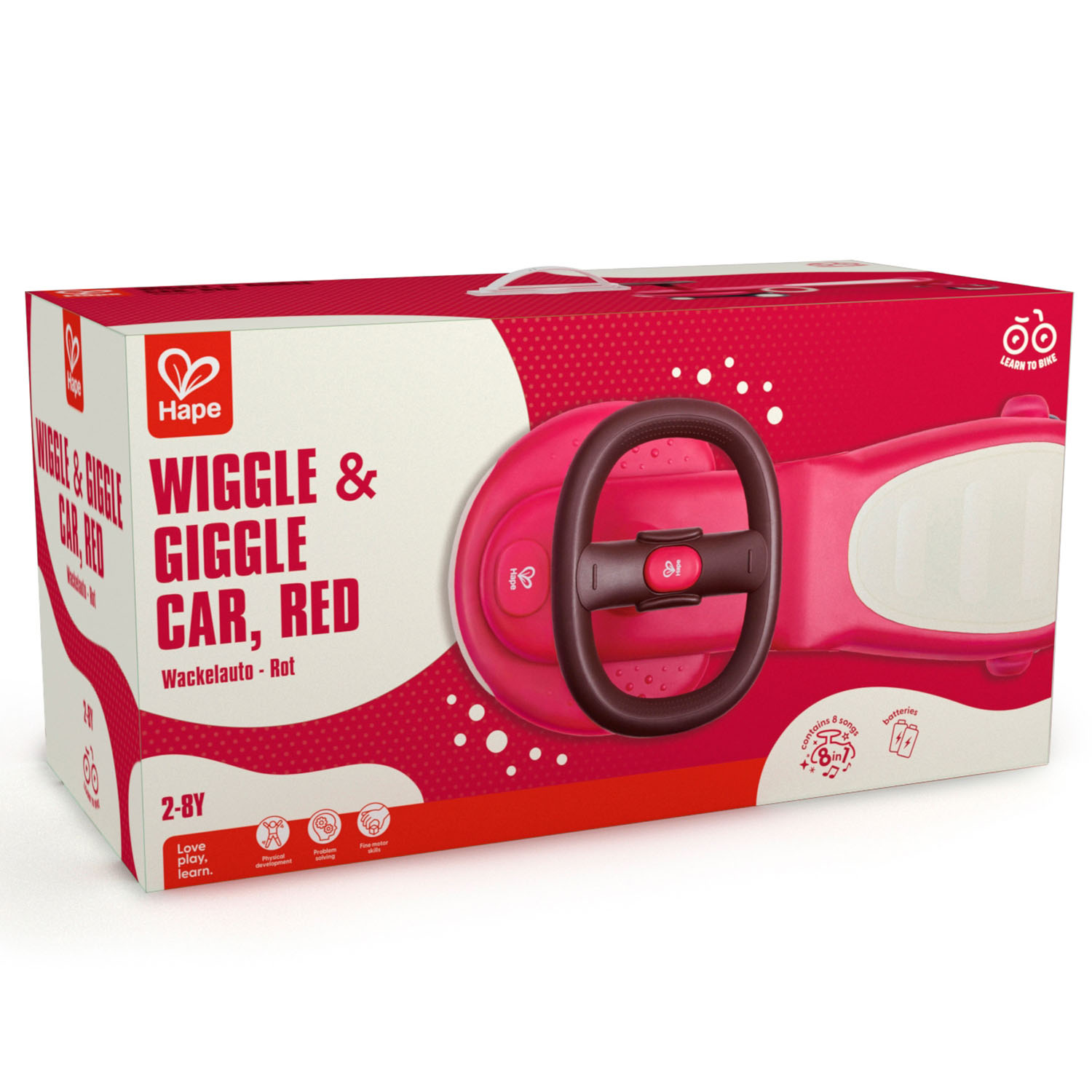 Беговел, машинка, толокар HAPE со светом и звуком «Первый транспорт»