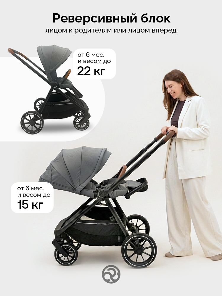 Коляска 2 в 1 Bumprider Atlas, большая люлька, пружинная амортизация