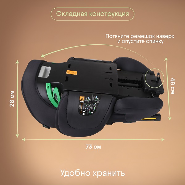Автокресло 2/3 KIDZI ITIRO i-SIZE