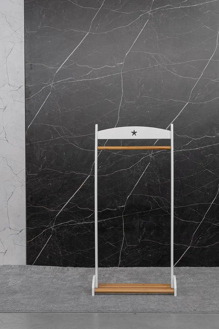 Вешалка детская  ANTEMI для одежды напольная белый/дерево Витрина