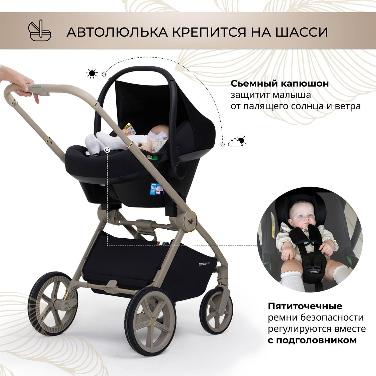 Автокресло 0+ Sweet Baby Ricci