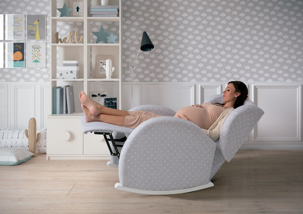 Кресло-качалка для кормления с Relax-системой Micuna Wing/Flor