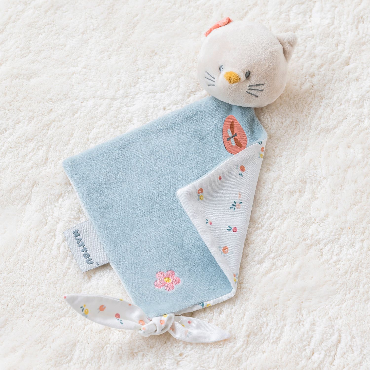 Игрушка мягкая Nattou Doudou малая MILA ZOË LANA Кот 266109