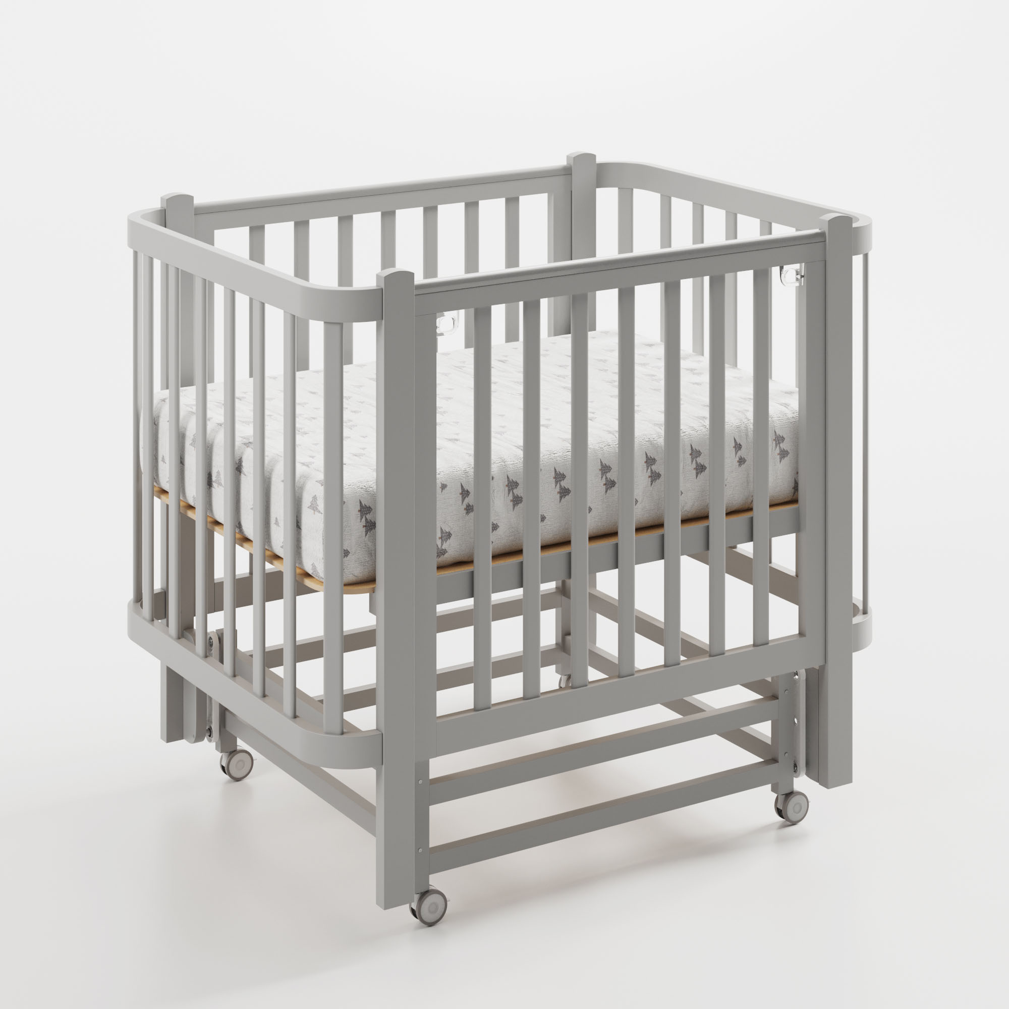 Кроватка детская ANTEMI Terra Light New с маятником 100х70