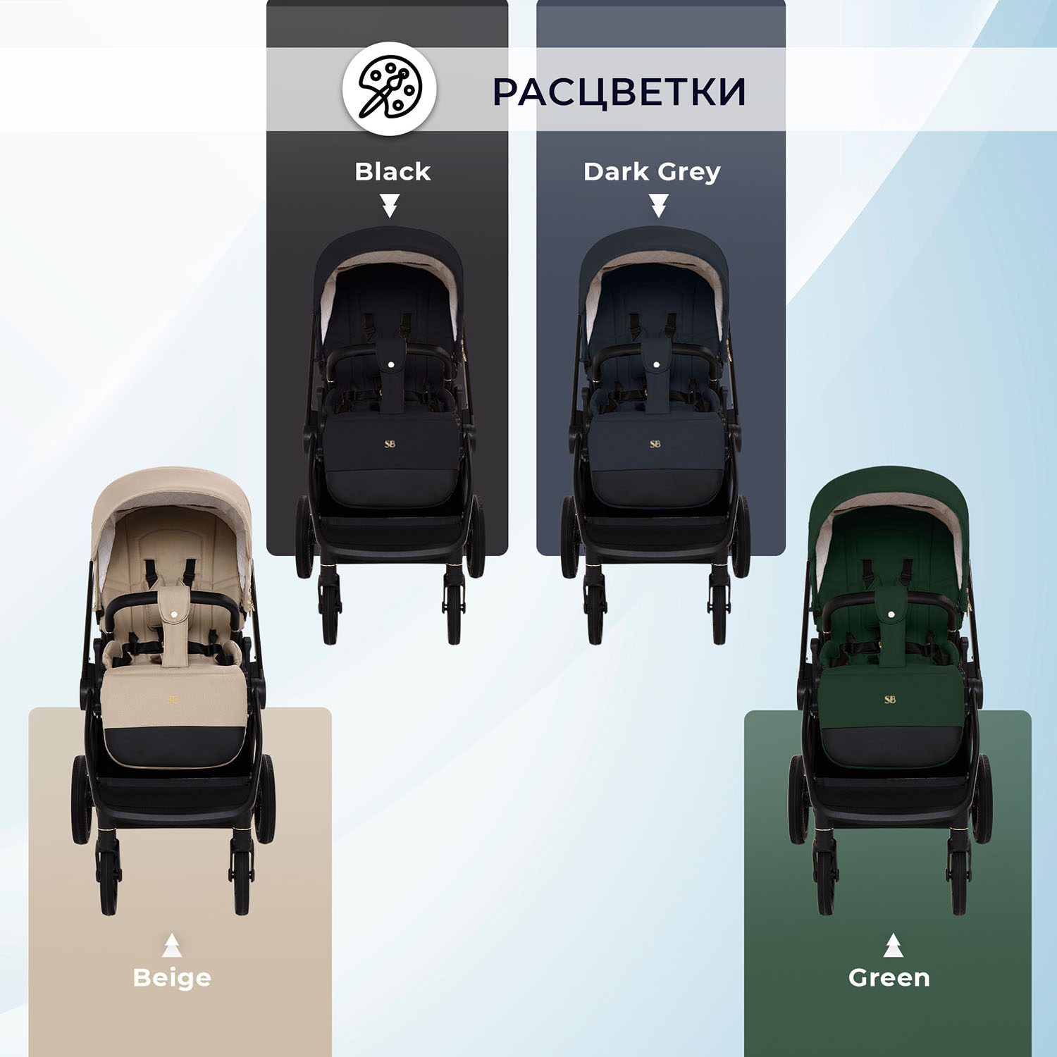 Коляска 3 в 1 Sweet Baby Stella Plus Neo