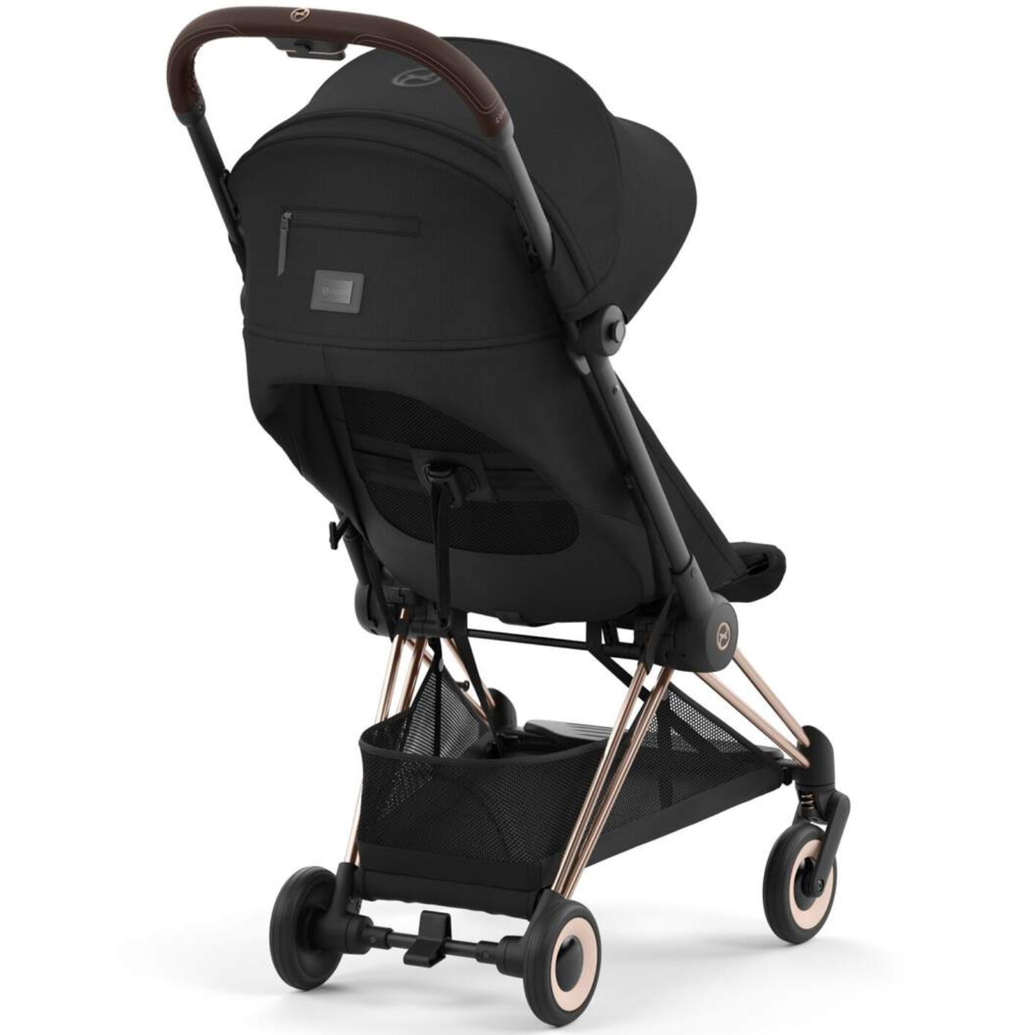 Коляска прогулочная Cybex Coya шасси Rosegold с дождевиком и бампером