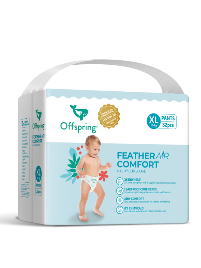 Трусики-подгузники Offspring ультратонкие Комфорт XL 12-20 кг 32 шт