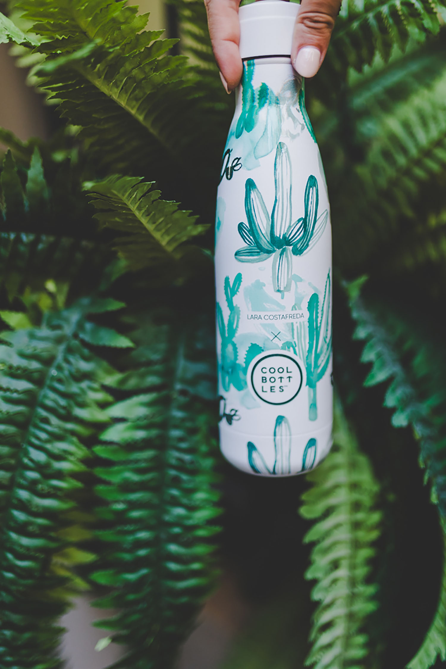Термос-термобутылка Cool Bottles Lara Costrafreda Watercolor Cactus 500 мл