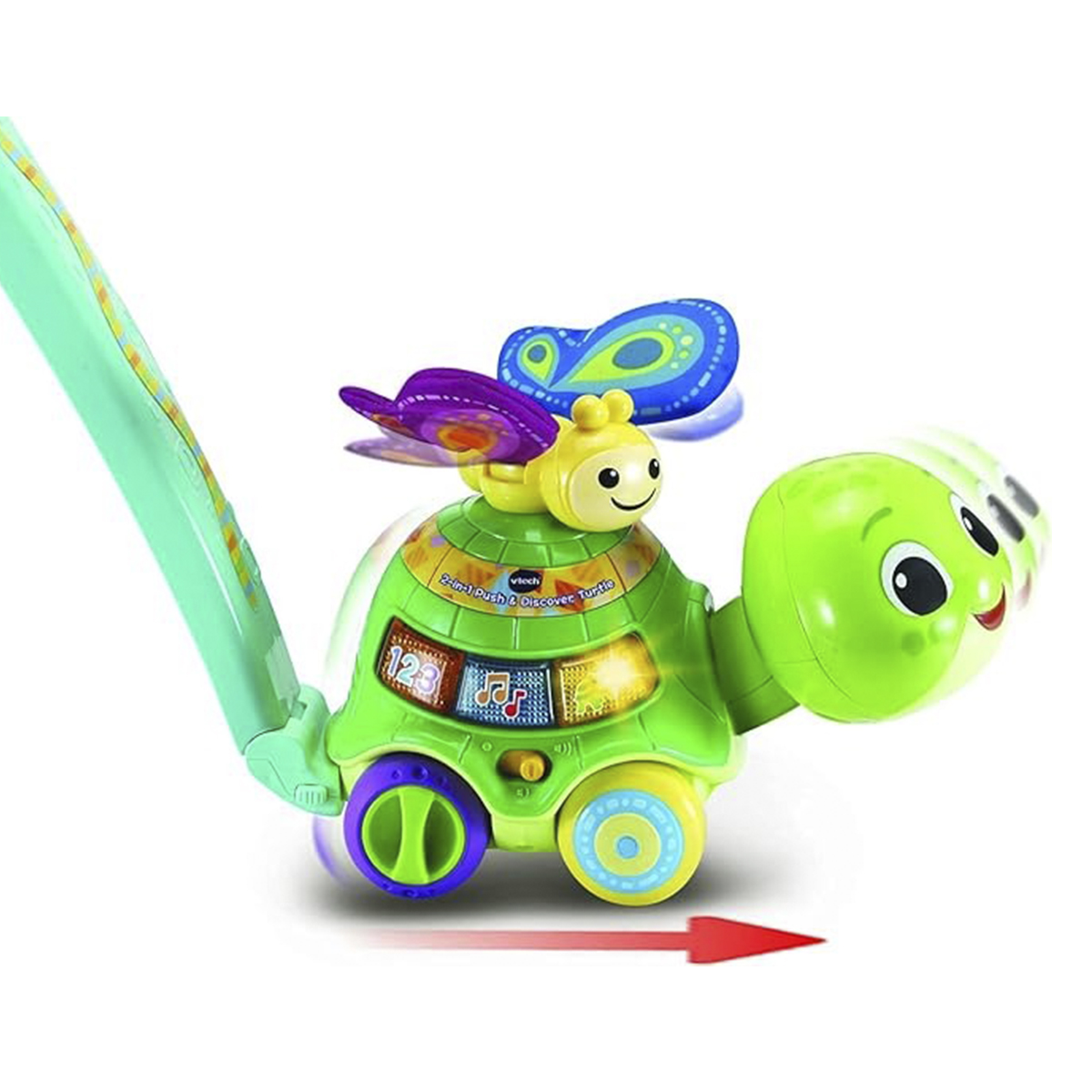 Каталка интерактивная VTech «Черепаха - толкай и изучай», 2 в 1 80-547626