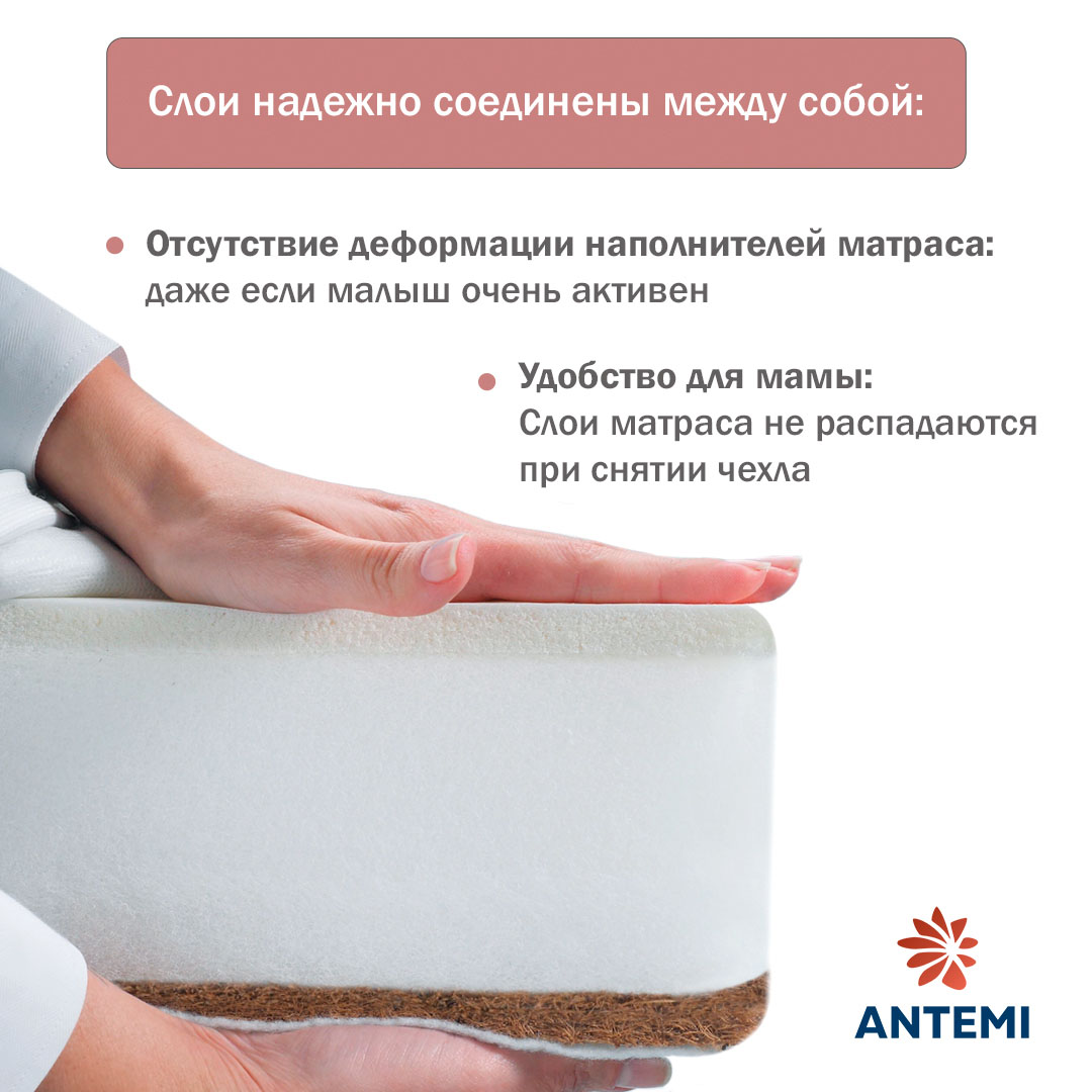 Матрас ANTEMI Terra 100х70х12 см ANTR10070