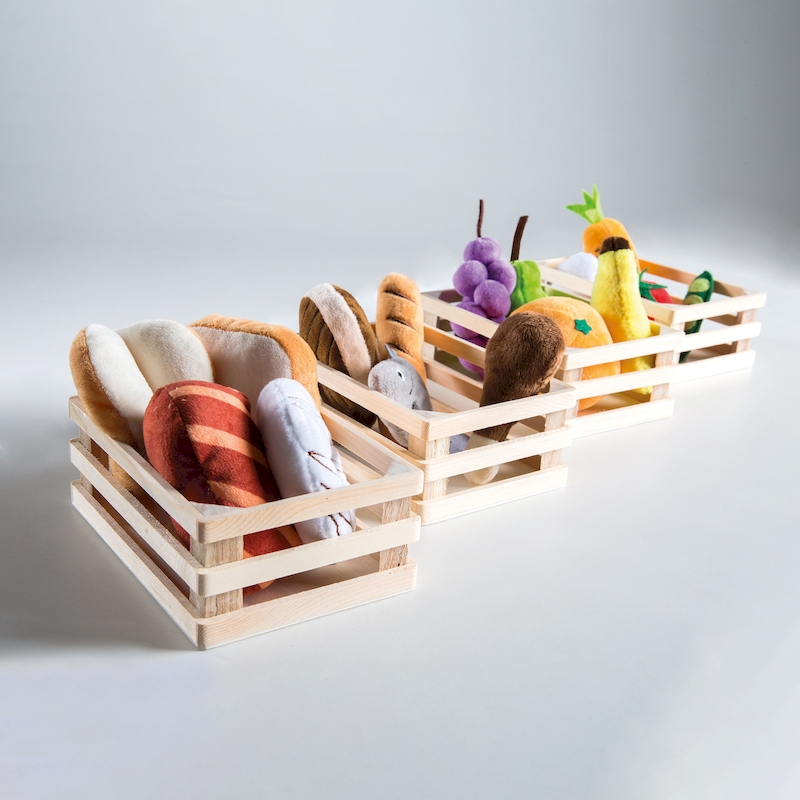 Игровой набор плюшевых продуктов для детского магазина/кухни Roba 98145