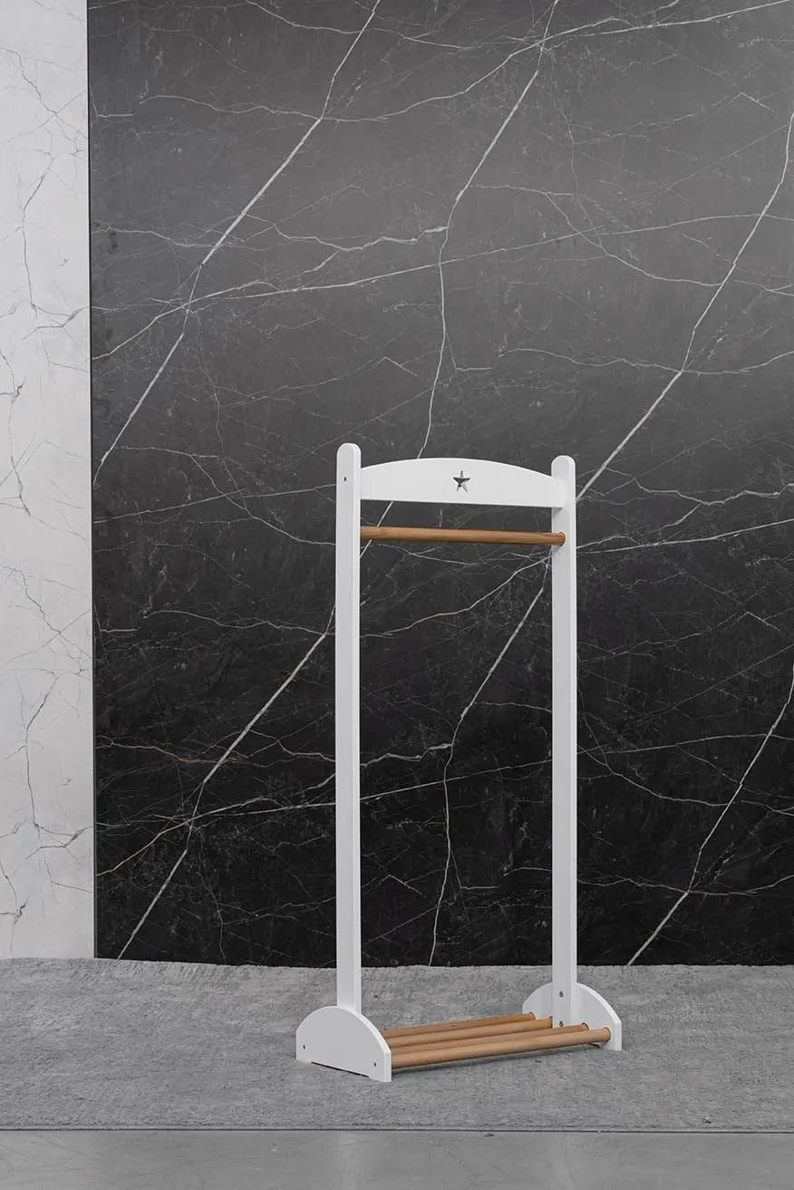 Вешалка детская  ANTEMI для одежды напольная белый/дерево Витрина