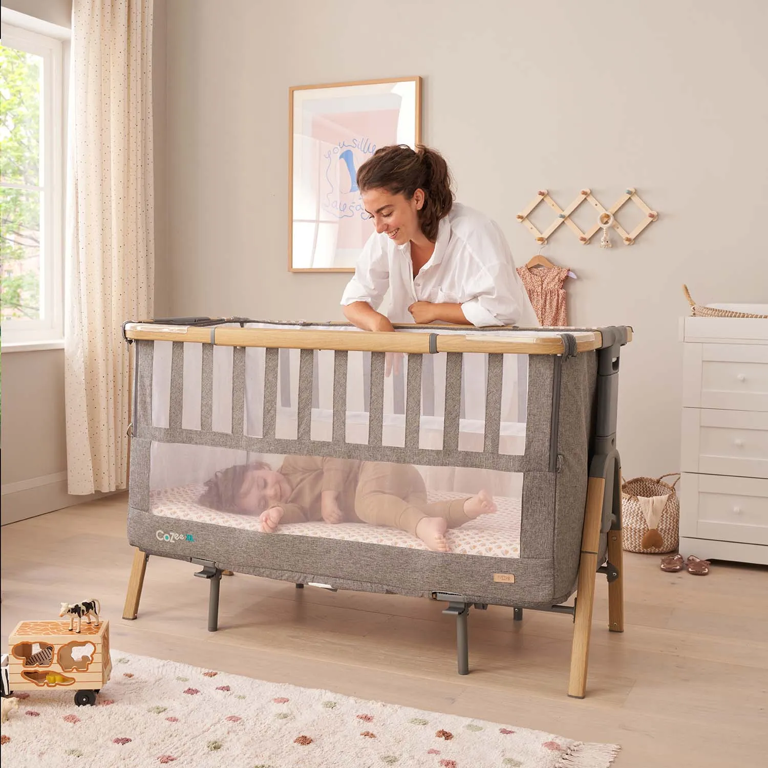 Кровать-трансформер приставная Tutti Bambini CoZee XL Витрина
