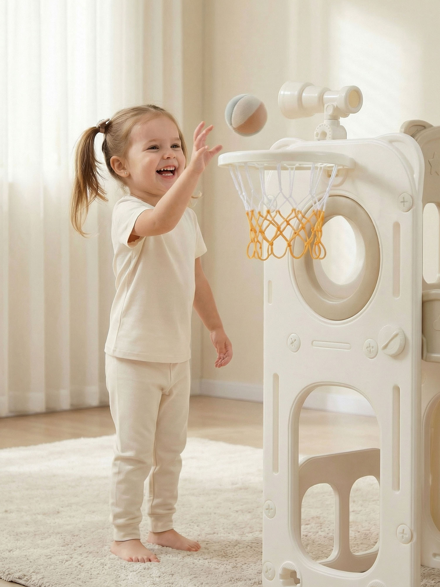 Комплекс игровой UNIX Kids горка, баскетбольное кольцо, смотровая башня Star