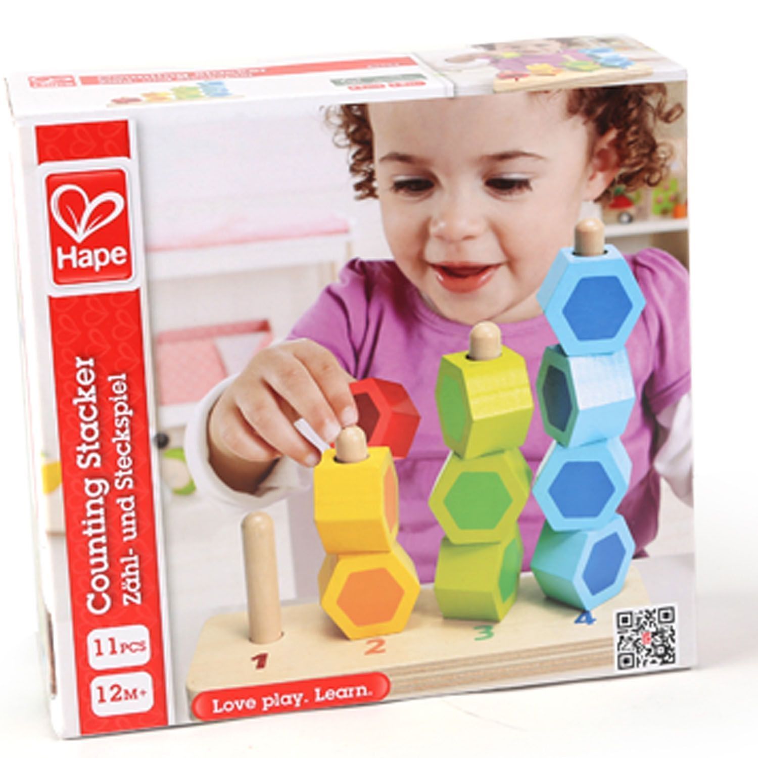 Сортер деревянный для детей Hape «Цветные соты»
