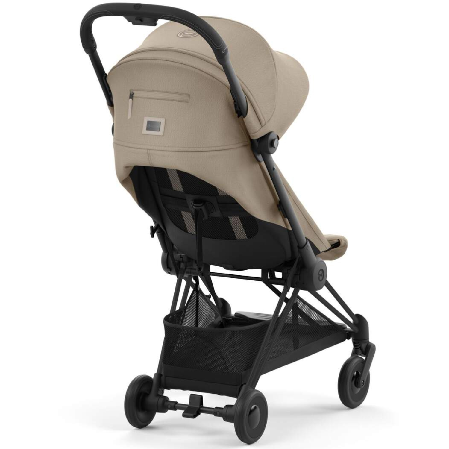 Коляска прогулочная Cybex Coya шасси Matt Black с дождевиком и бампером