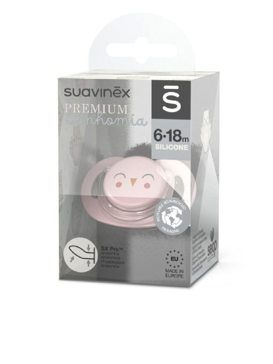 Соска-пустышка Suavinex Pro 6-18 мес ANATOMICAL силикон