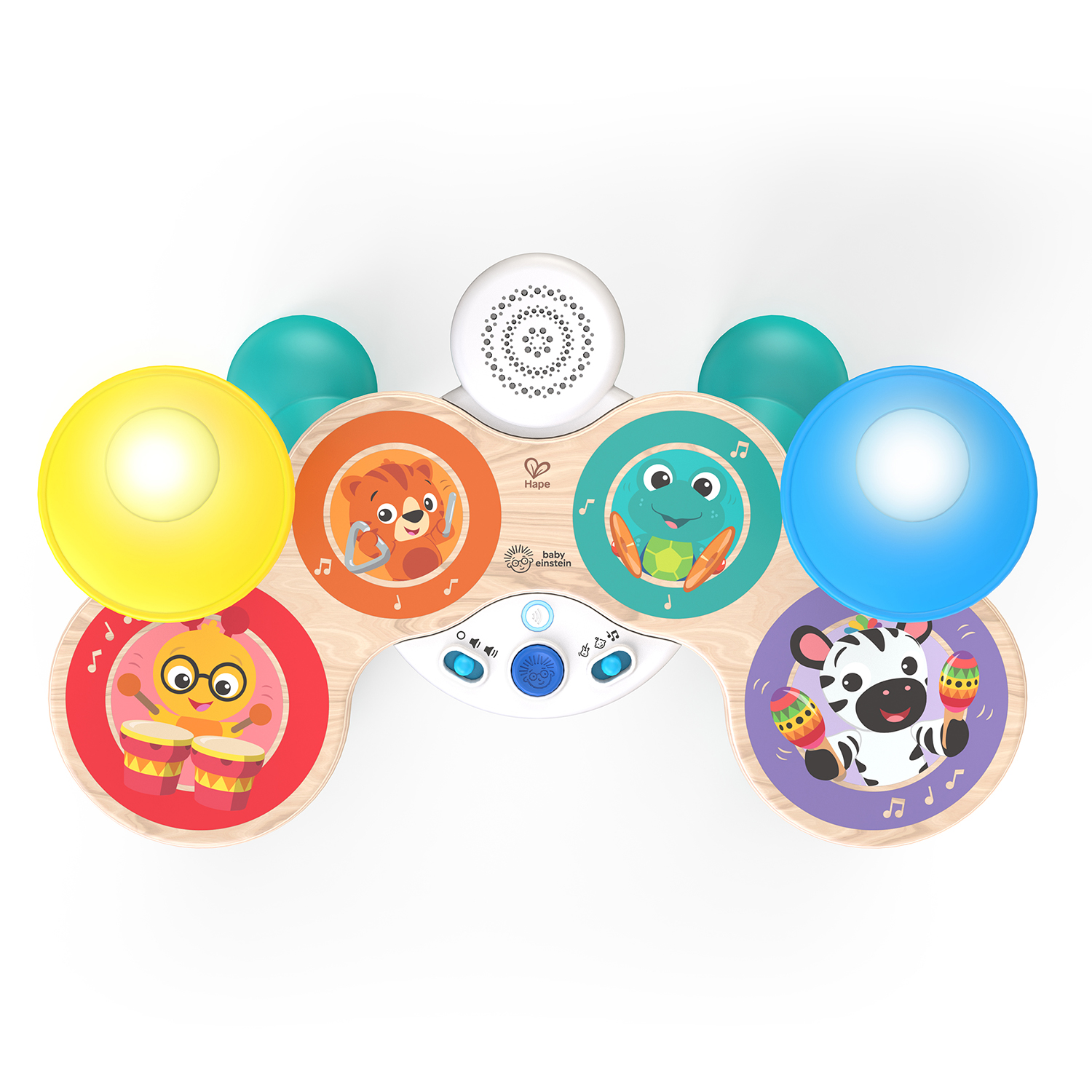 Музыкальная игрушка HAPE для малышей Барабанная установка Серия Волшебное прикосновение 12804_HP
