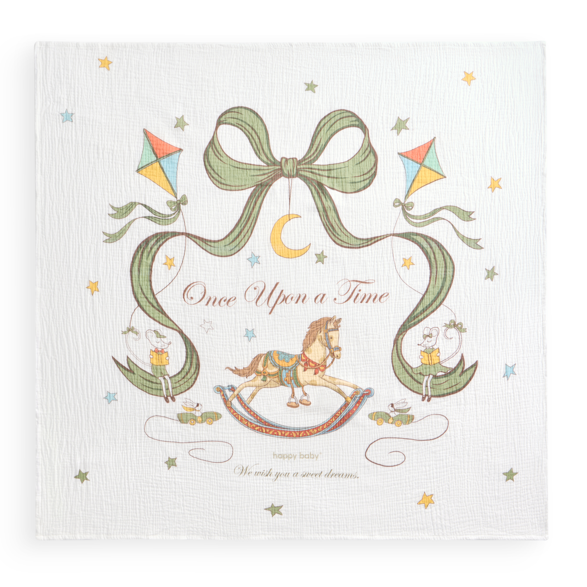 Набор Happy Baby пеленка и нагрудник 87571