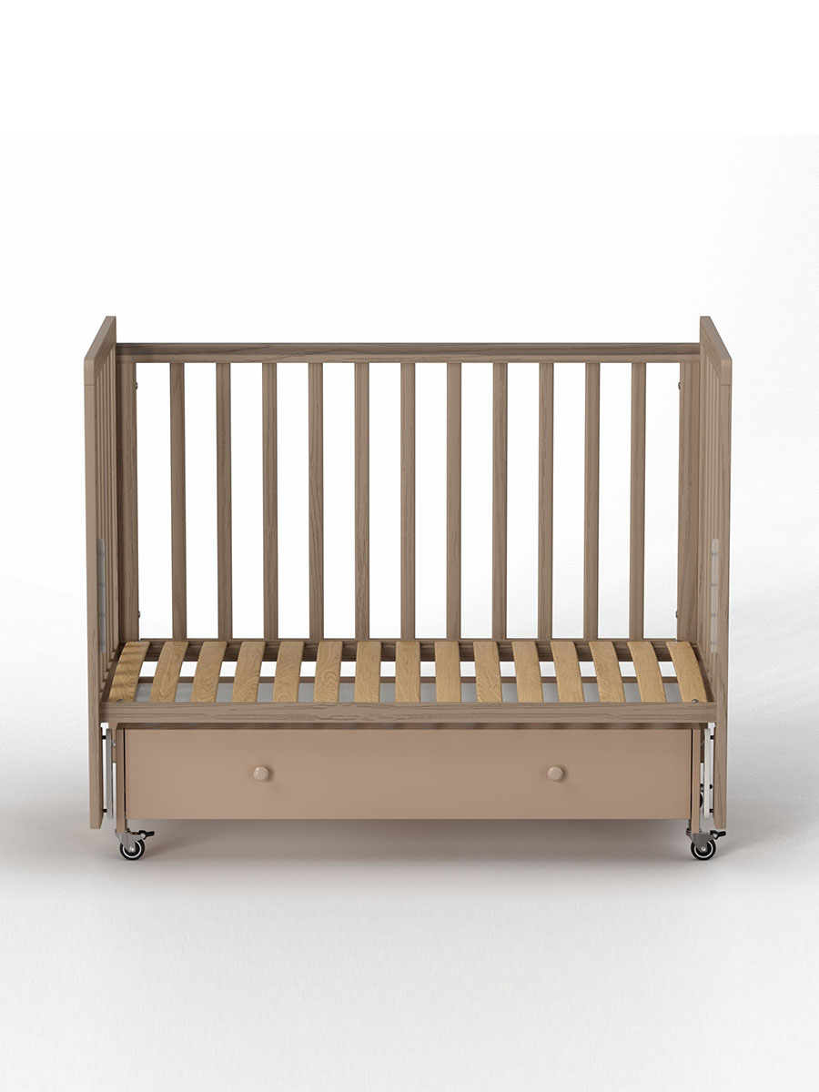 Кровать ANTEMI Classic Sleep Premium 120х60 с ящиком-маятником капучино НИК 24