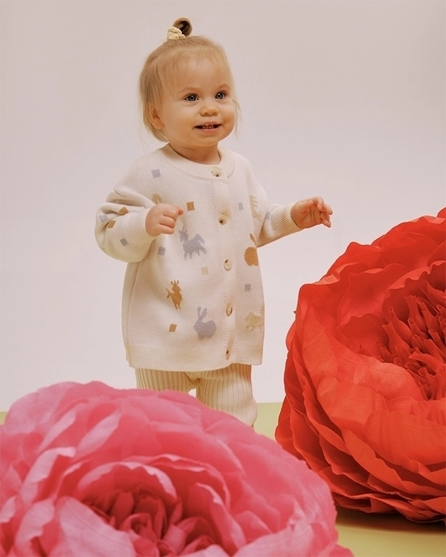 Кардиган детский LoomKnits Экрю