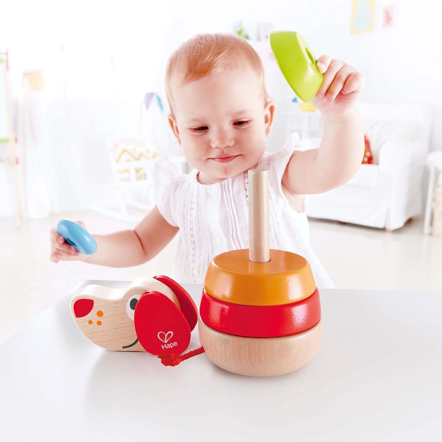 Звуковая игрушка-пирамидка «Собака» Hape