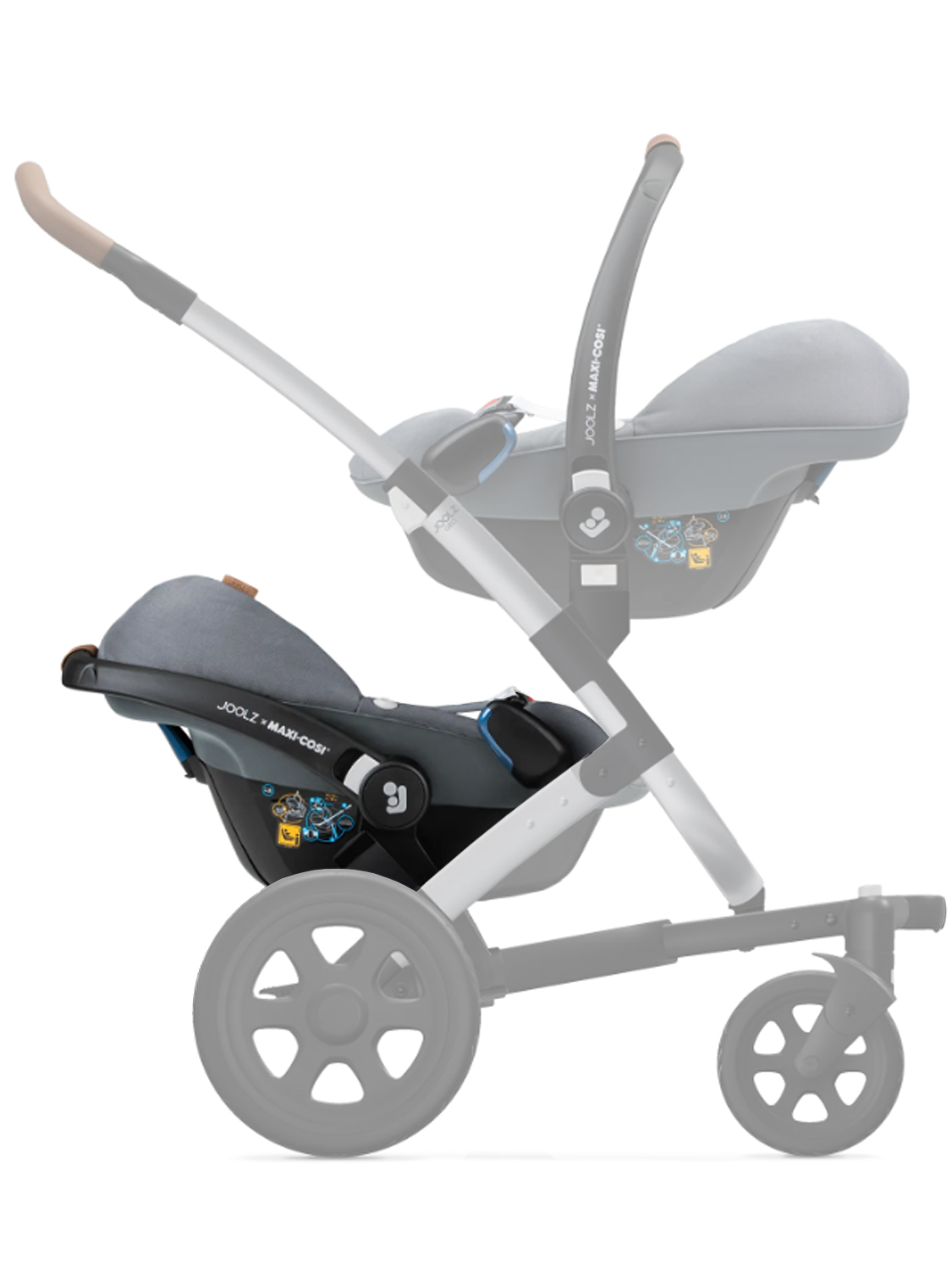 Адаптер нижний Joolz GEO & GEO2 для автокресла Maxi-Cosi/Cybex/BeSafe