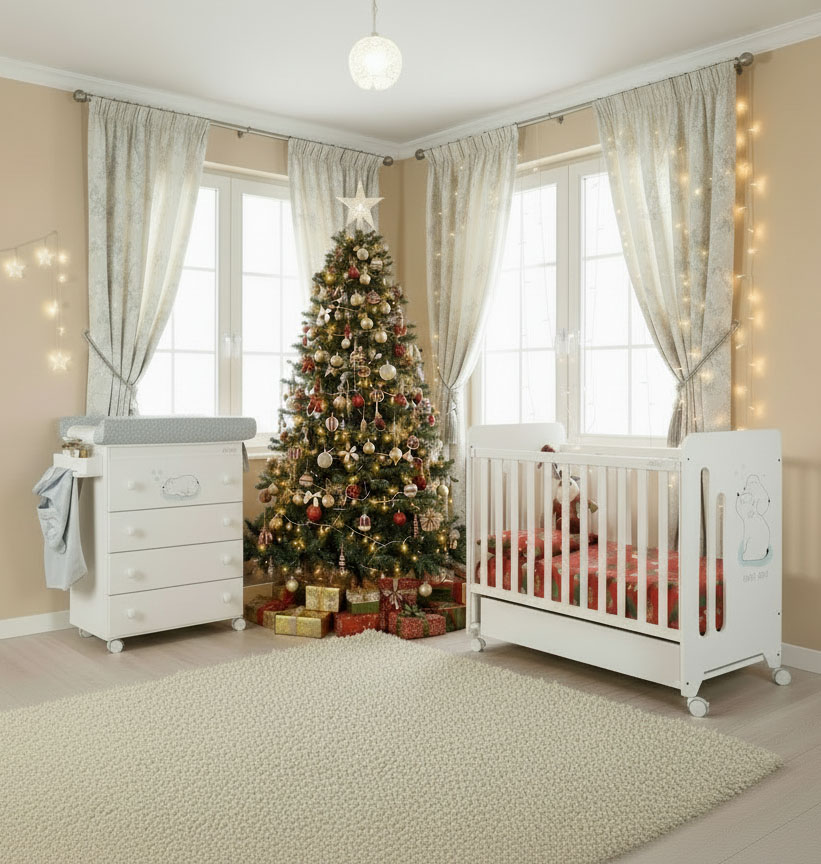 Промонабор Micuna Polar Bear: Кровать 120x60 + Комод пеленальный B-947