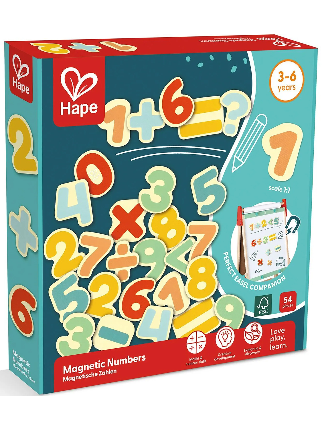 Набор деревянных магнитных цифр Hape «Учимся считать» E2007_HP