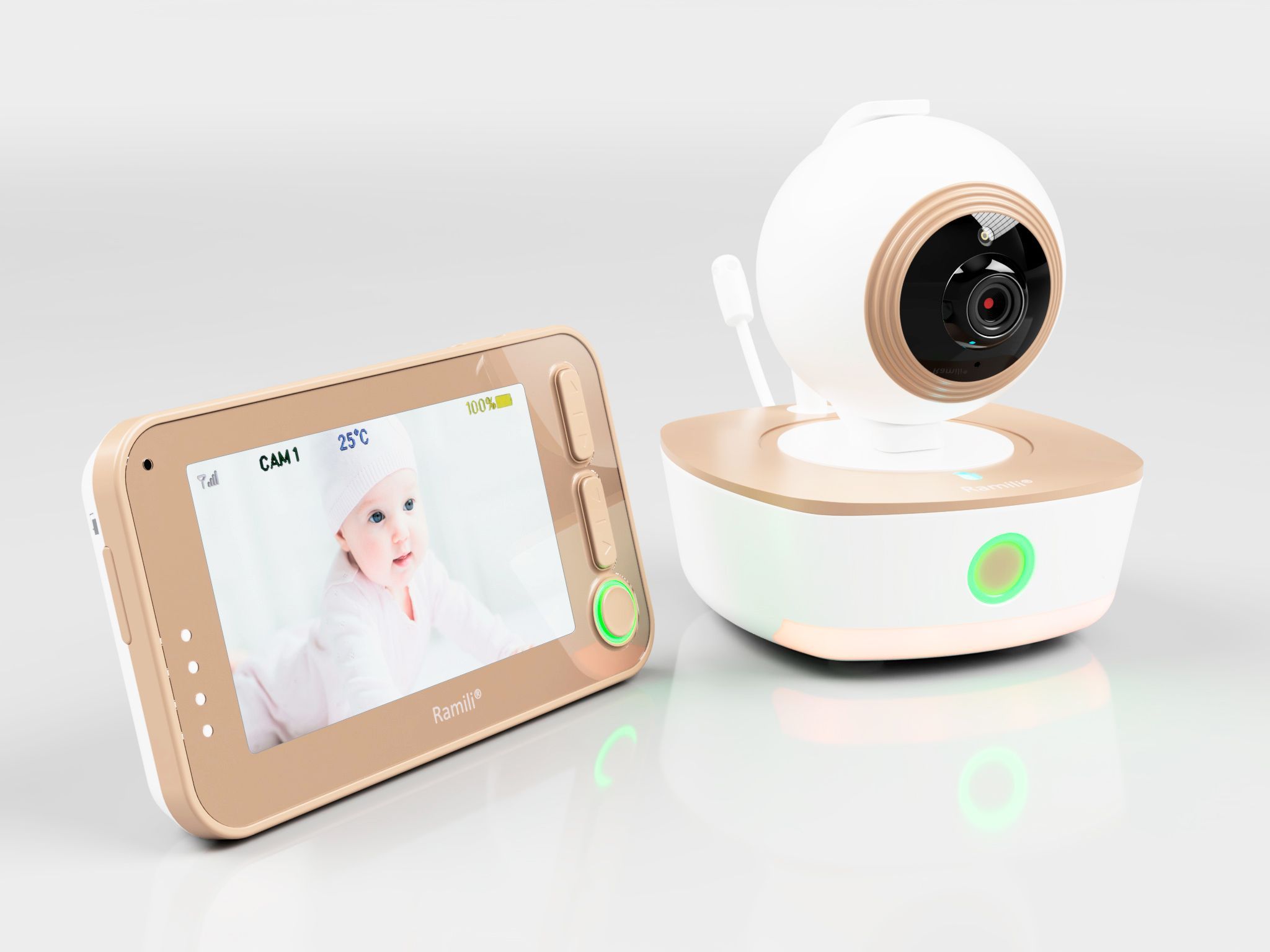 Видеоняня с монитором дыхания Ramili Baby RV1300SP