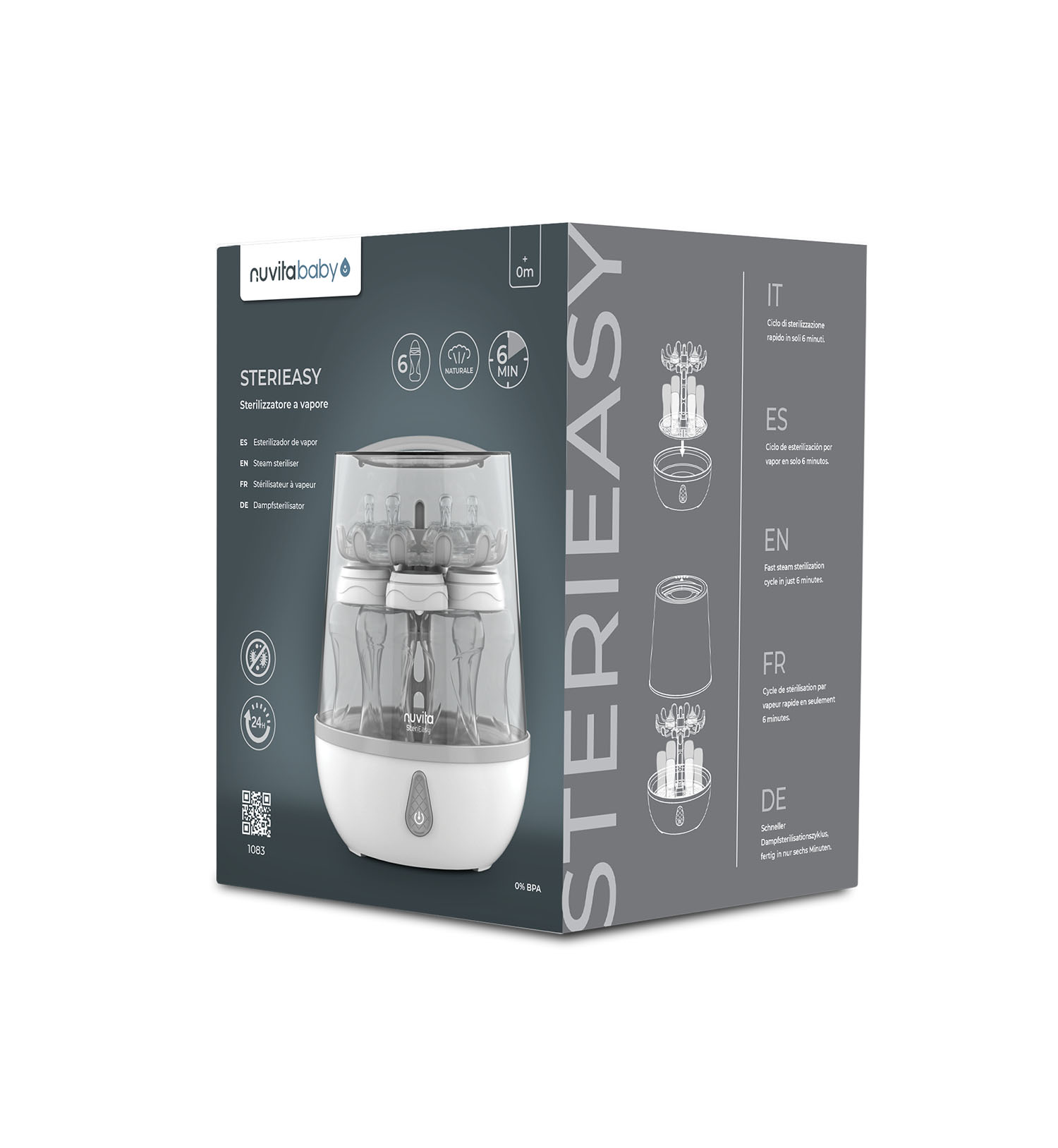 Стерилизатор электрический Nuvita для бутылочек 1083 STERIEASY NU-ALST1083