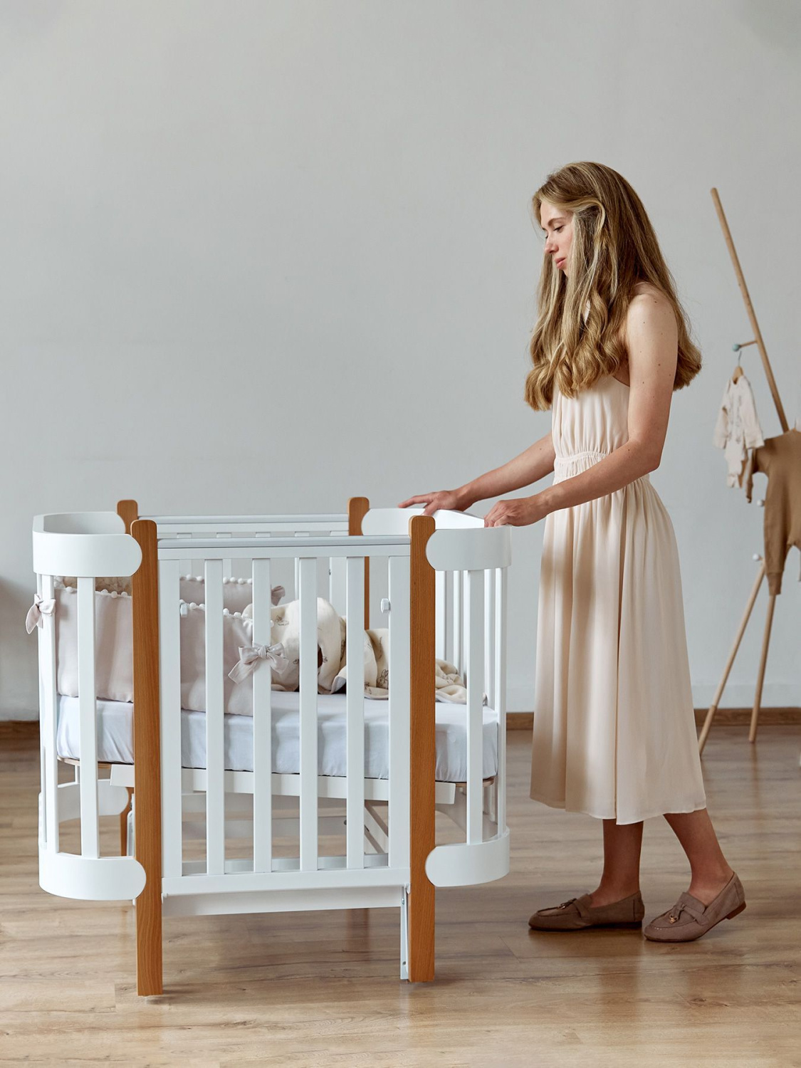 Кроватка-трансформер Happy Baby MOMMY LUX Витрина с Матрасом 95010