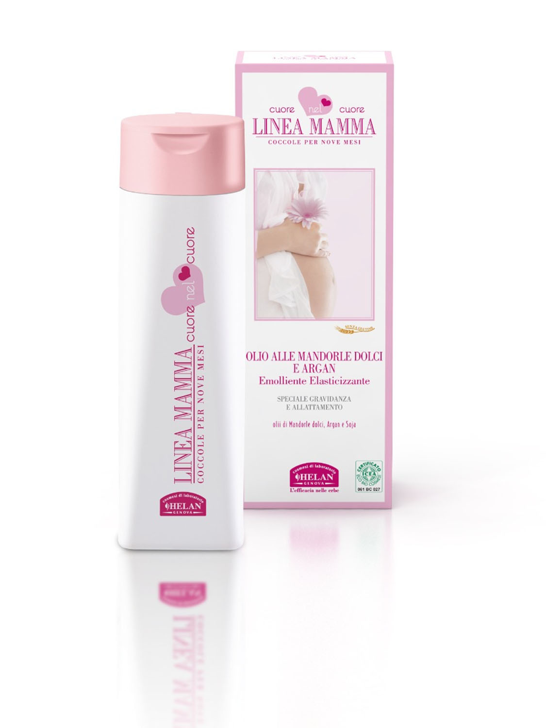 Масло HELAN Linea Mamma для массажа и ухода за телом 200 мл