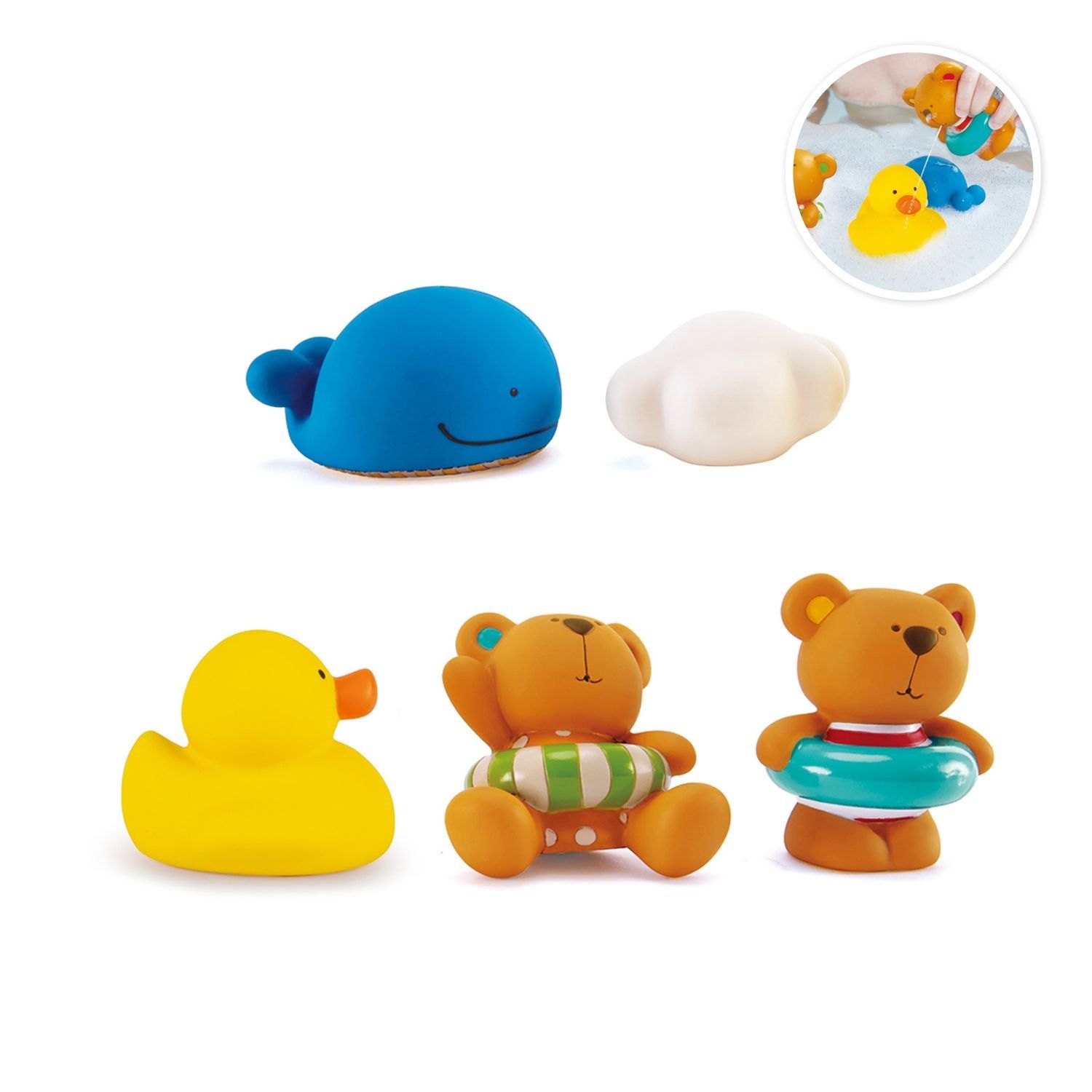Игрушки для купания Hape Тедди и его друзья