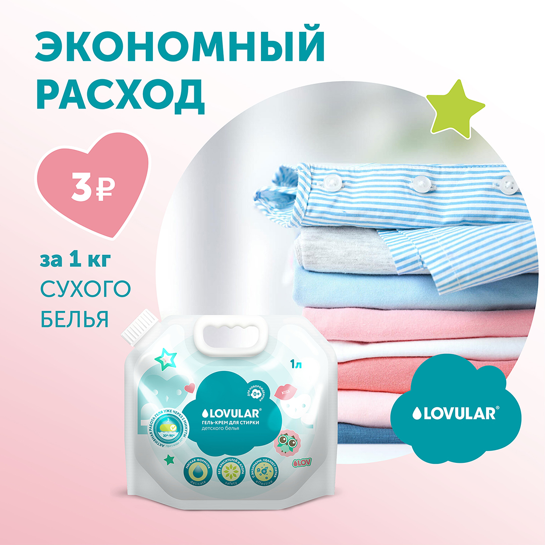 Гель-крем для стирки Lovular Sweet Kiss 2 л 429236