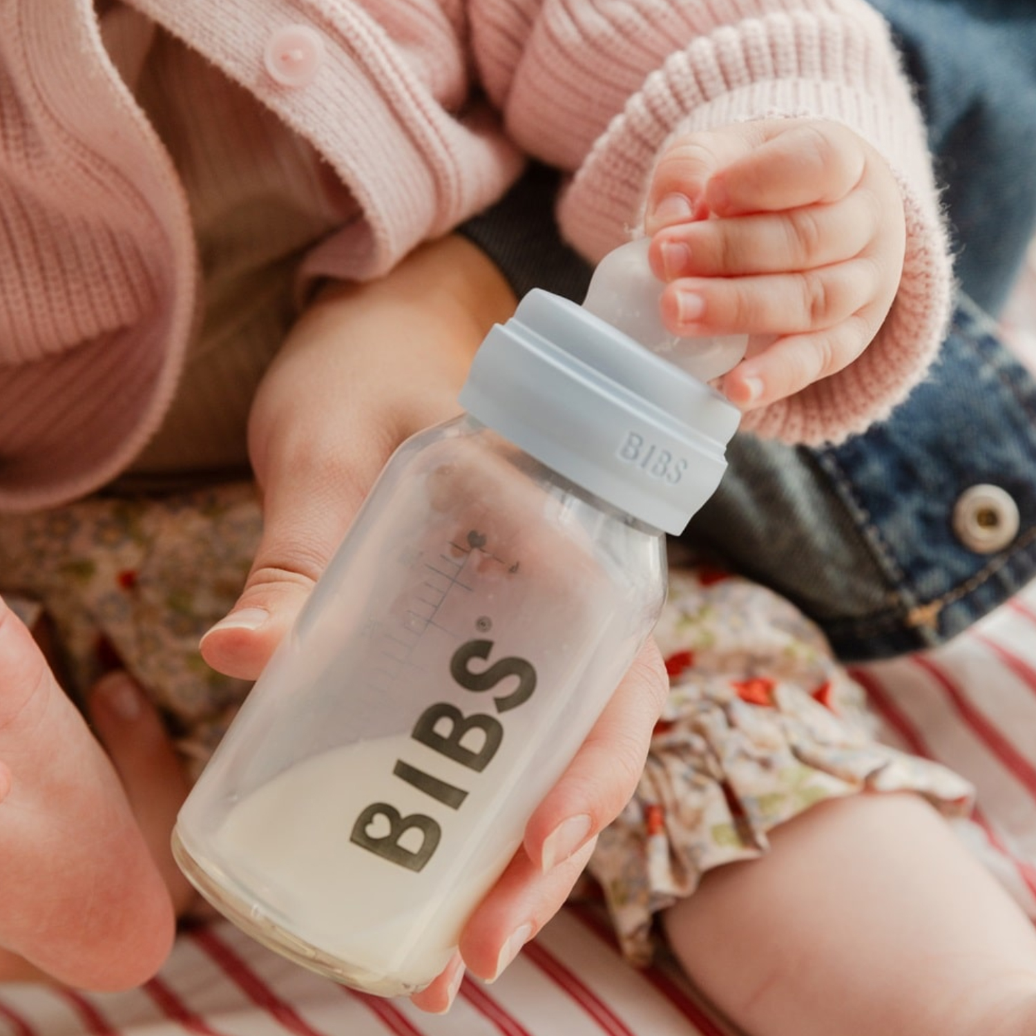 Соска BIBS силиконовая для бутылочки быстрый поток, 2 шт.